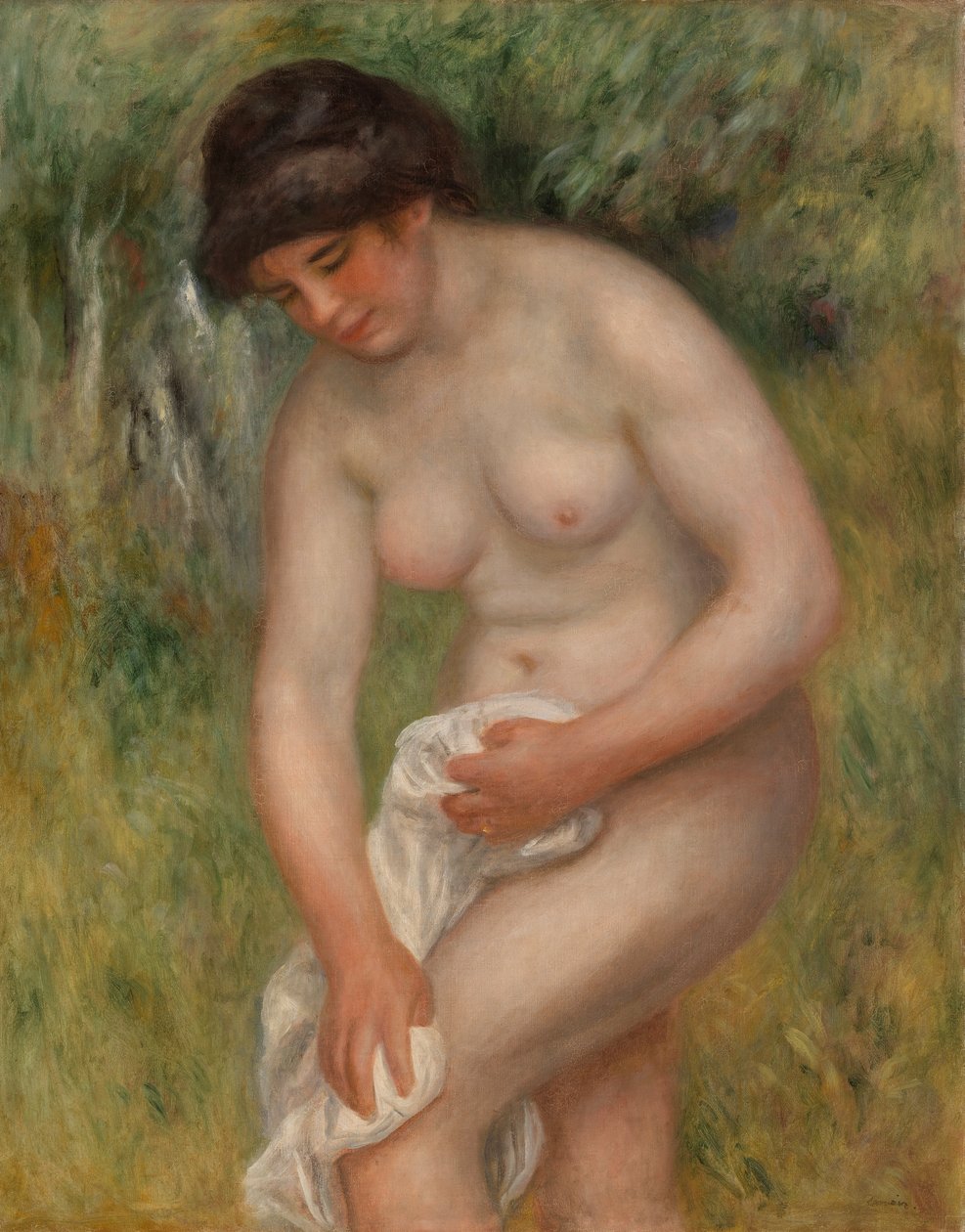 Badende trocknet sich ab von Pierre Auguste Renoir