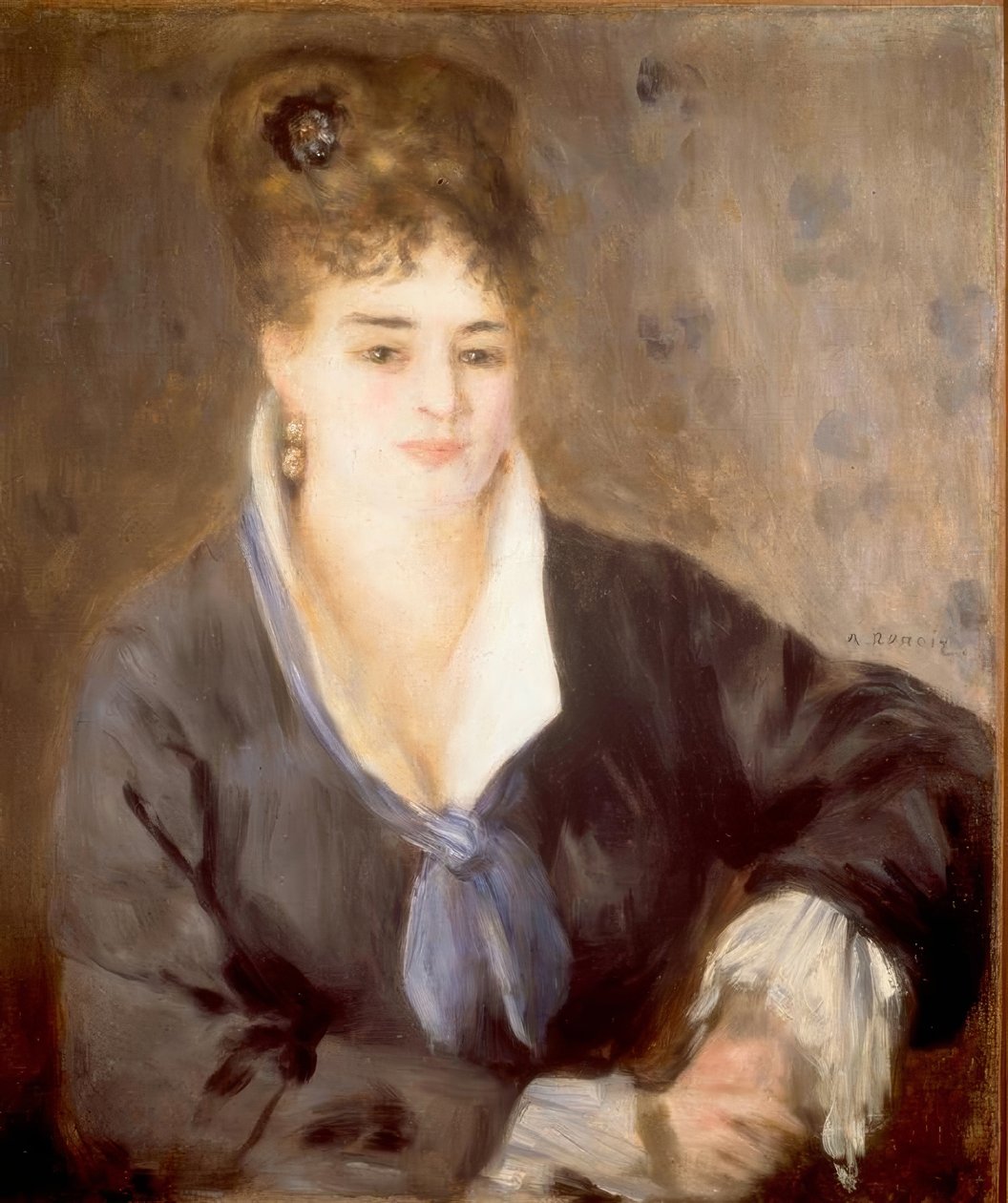 Dame in Schwarz von Pierre Auguste Renoir