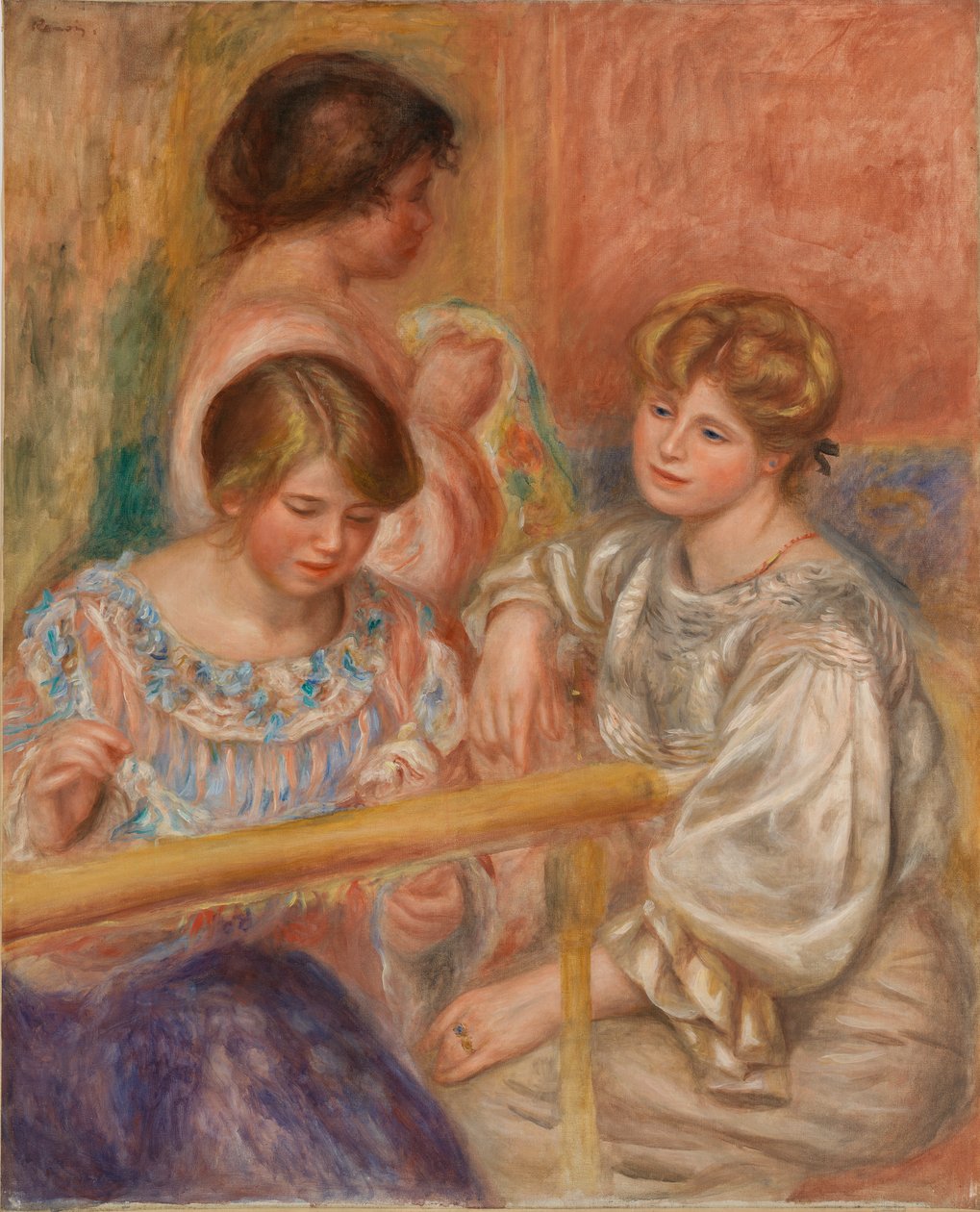 Die Stickerinnen von Pierre Auguste Renoir