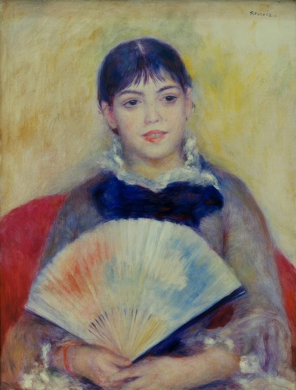 Die Frau mit dem Fächer von Pierre Auguste Renoir