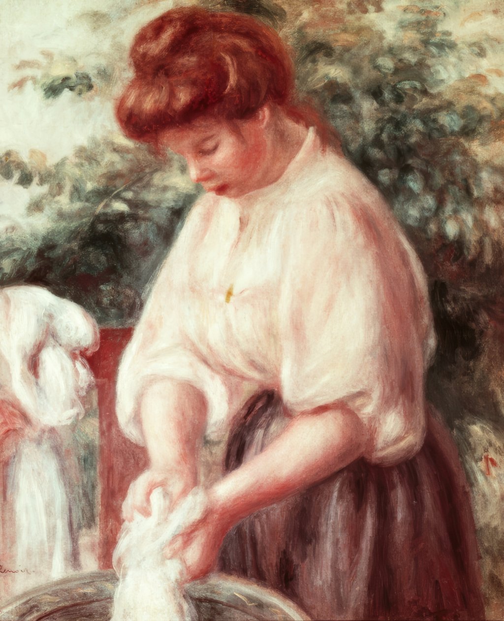 Die Wäscherin von Pierre Auguste Renoir