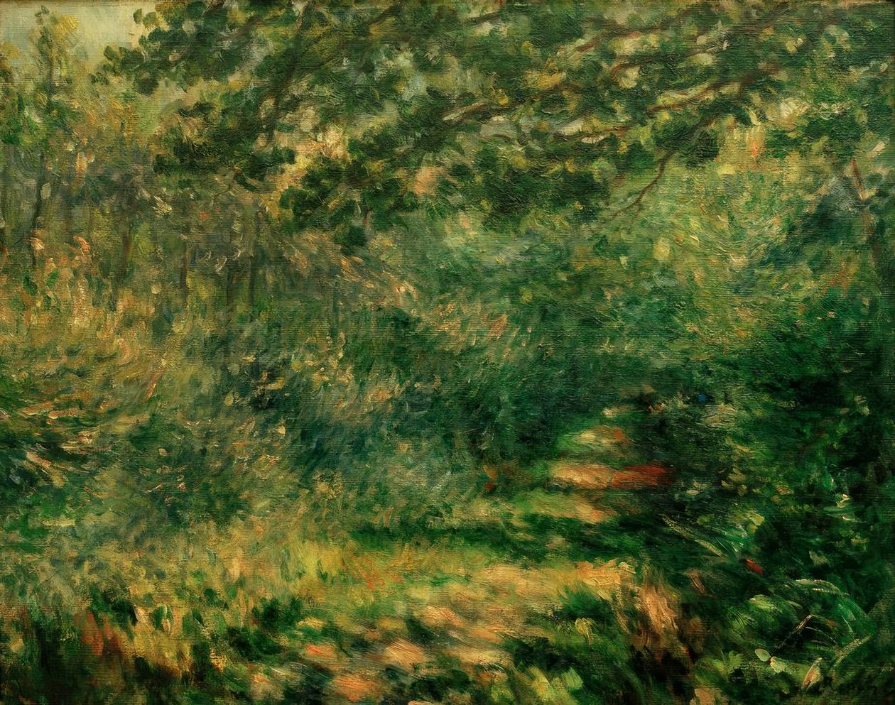 Der Weg im Wald von Pierre Auguste Renoir