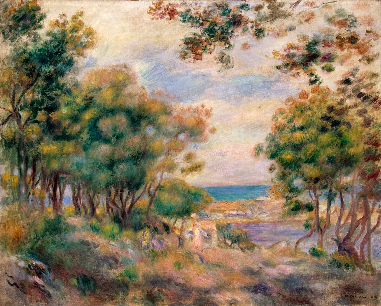 Landschaft bei Beaulieu, 1899 von Pierre Auguste Renoir