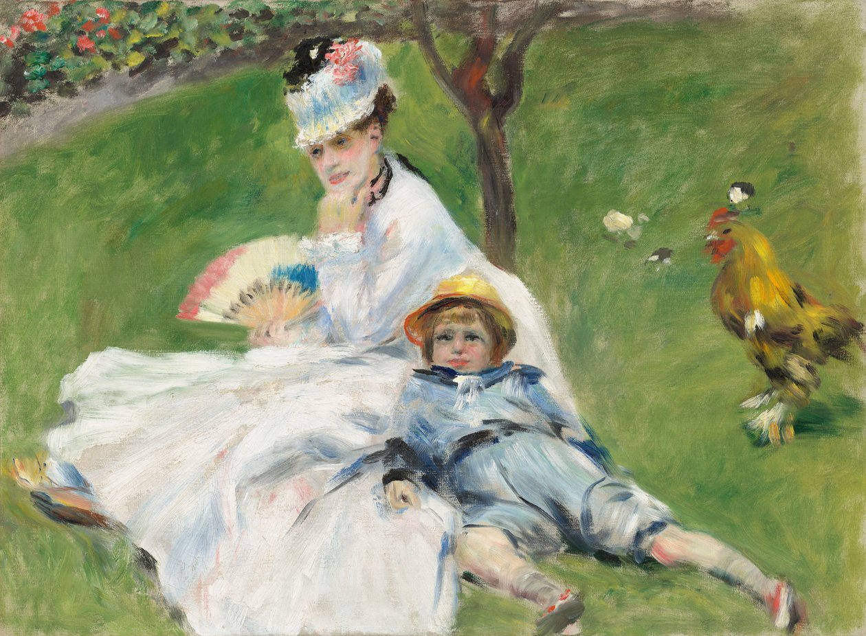 Madame Monet und ihr Sohn von Pierre Auguste Renoir