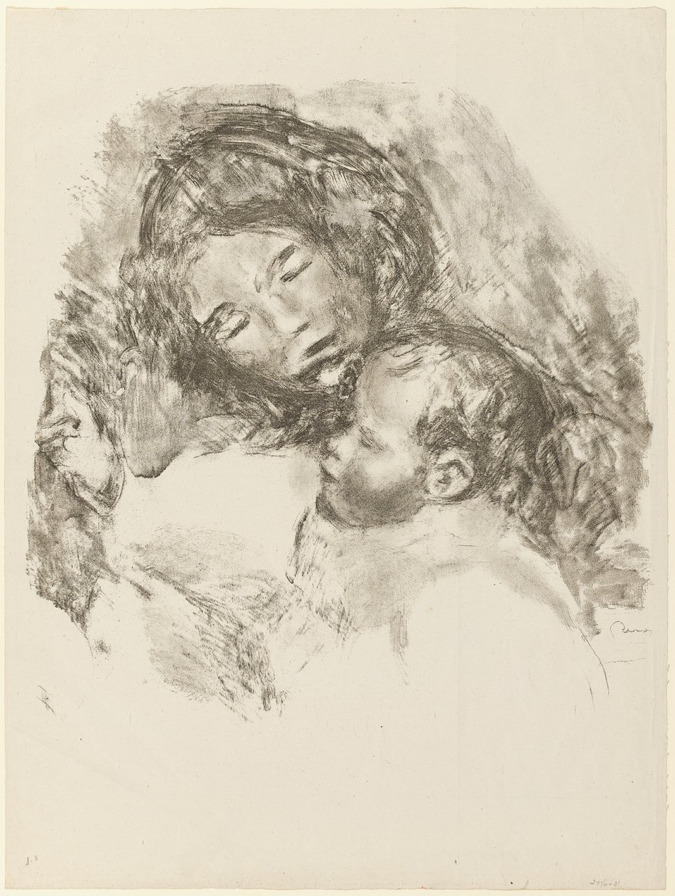 Mutterschaft, große Platte von Pierre Auguste Renoir