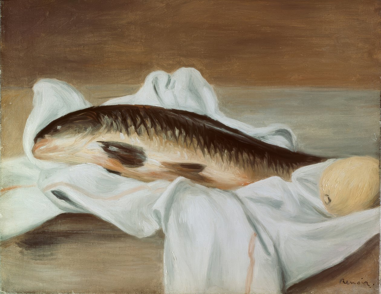 Stillleben mit Fisch von Pierre Auguste Renoir