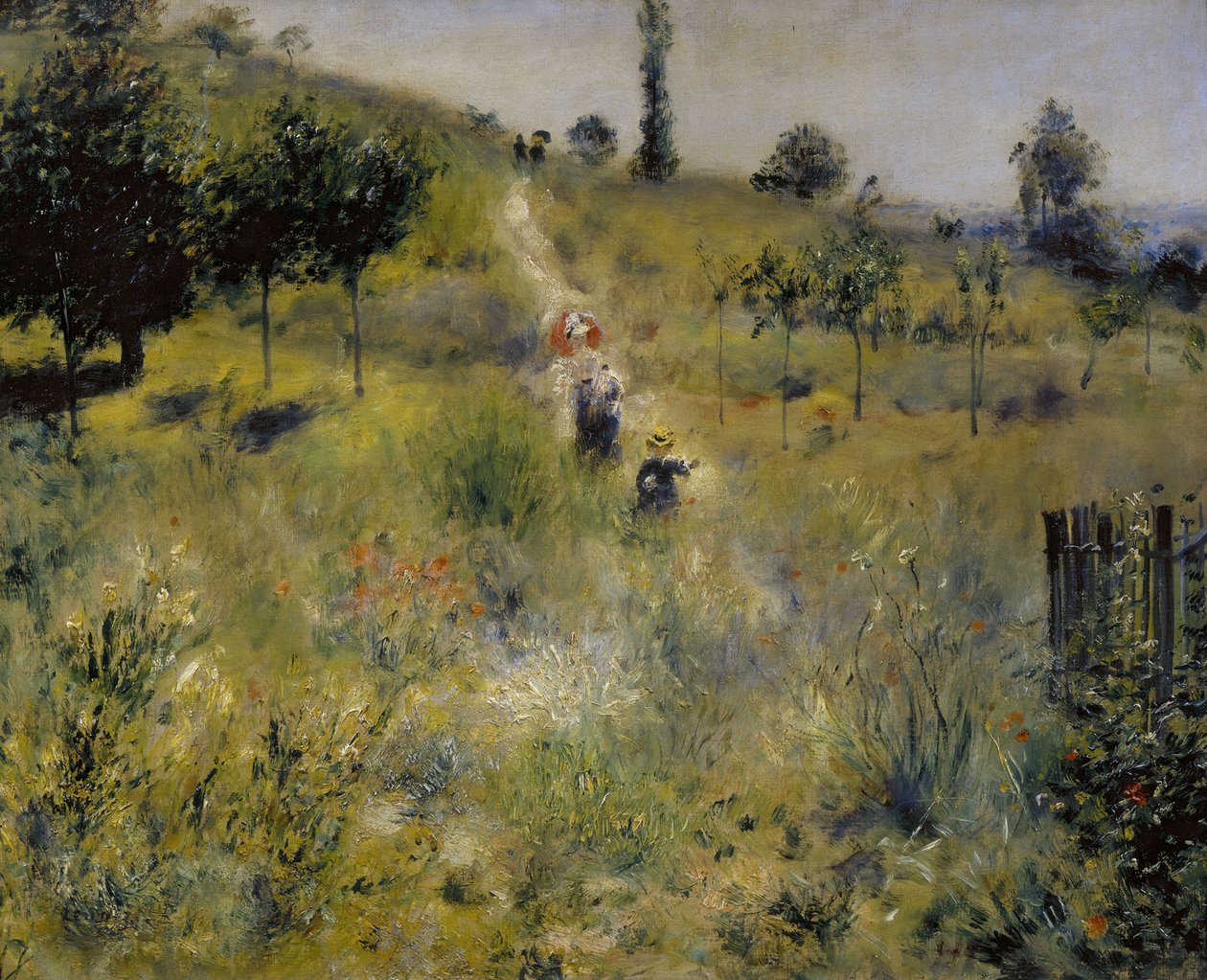 Pfad durch hohes Gras von Pierre Auguste Renoir