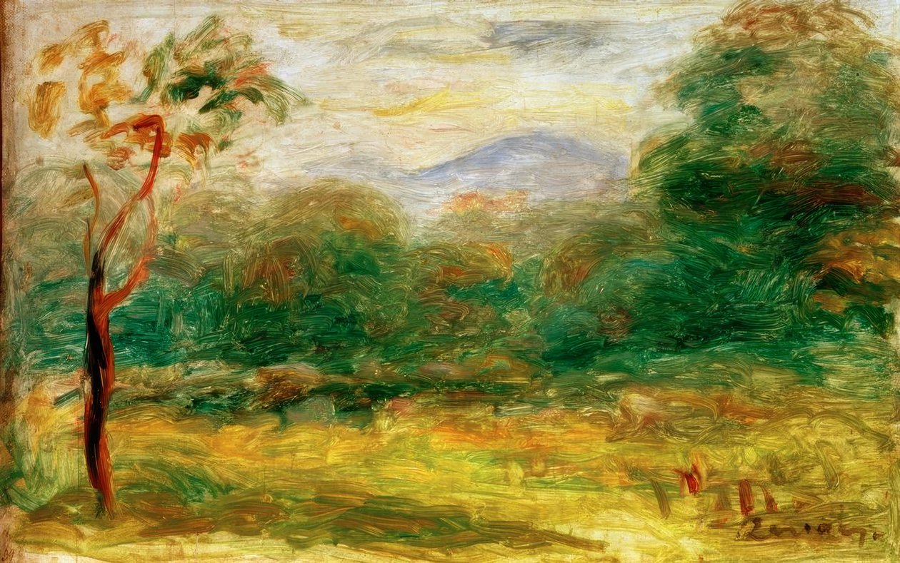Landschaft im Süden (Cagnes) von Pierre Auguste Renoir