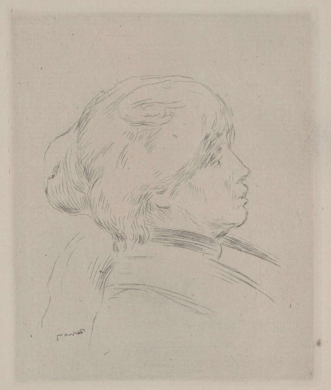 Porträt von Berthe Morisot von Pierre Auguste Renoir