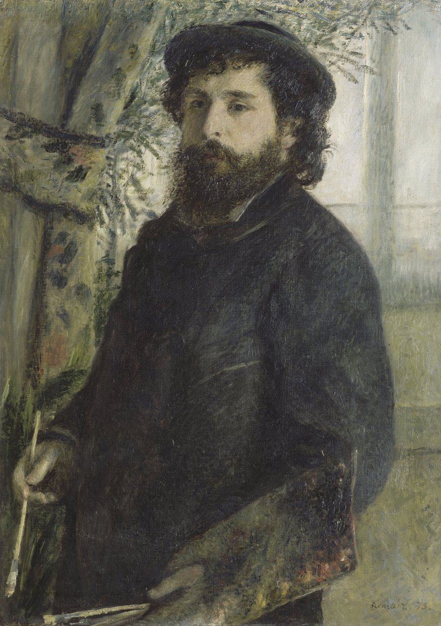 Porträt von Claude Monet, 1875 von Pierre Auguste Renoir