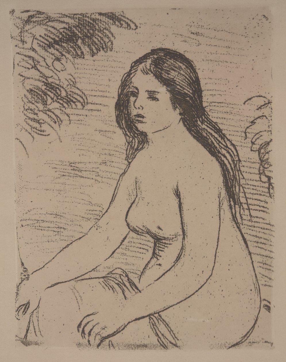 Sitzender weiblicher Akt von Pierre Auguste Renoir