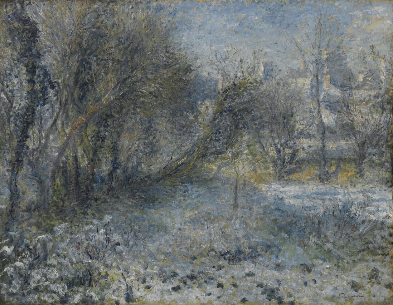 Schneebedeckte Landschaft, 1870-1875 von Pierre Auguste Renoir