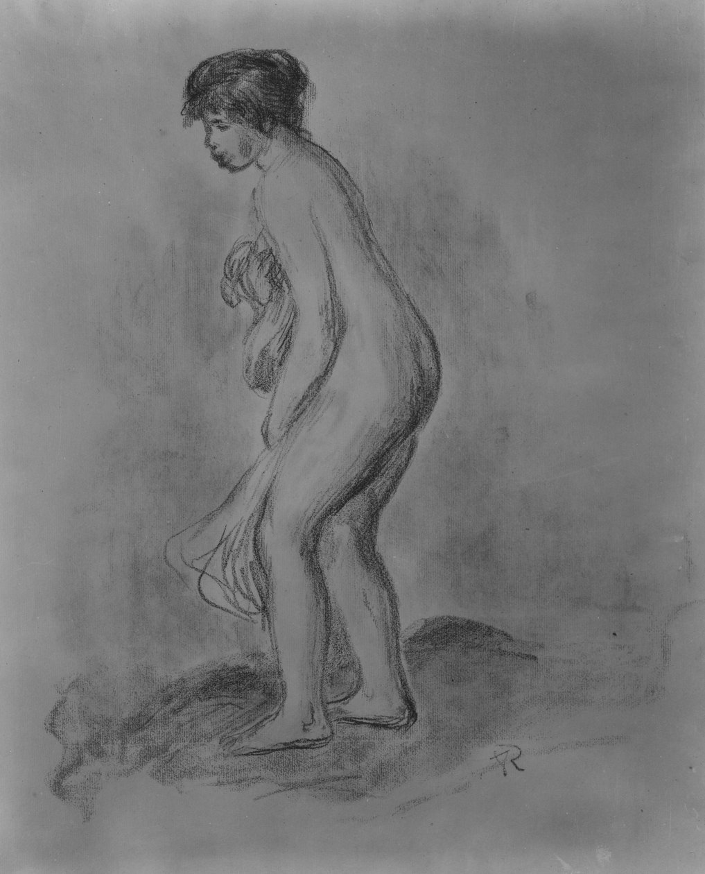Stehender Badender von Pierre Auguste Renoir