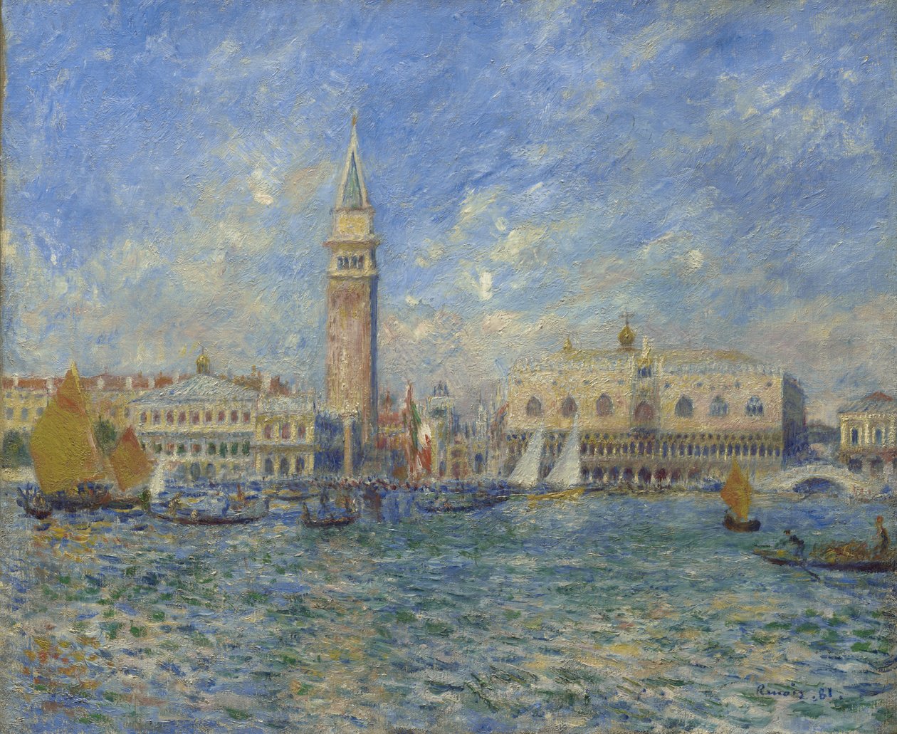 Venedig, der Dogenpalast von Pierre Auguste Renoir