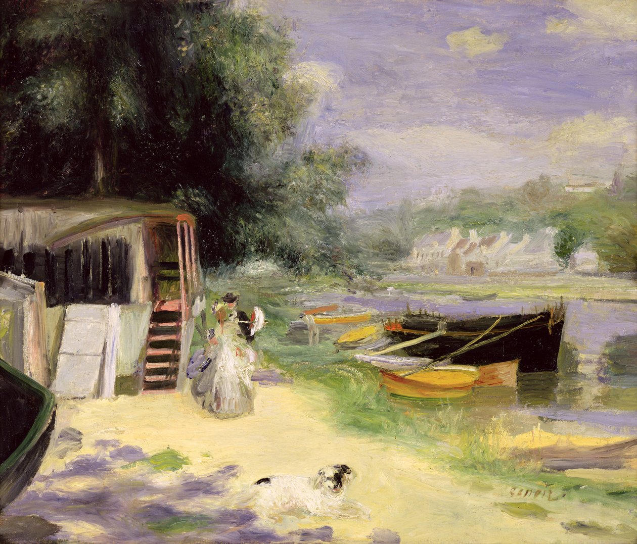 Ansicht von Bougival von Pierre Auguste Renoir
