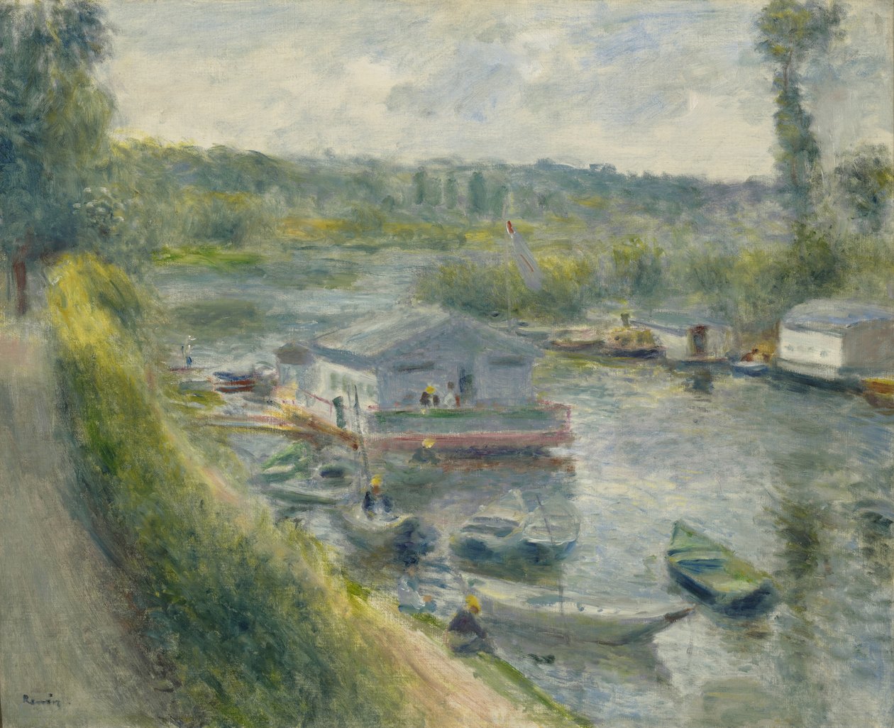 Waschhaus-Boot in Bas-Meudon von Pierre Auguste Renoir