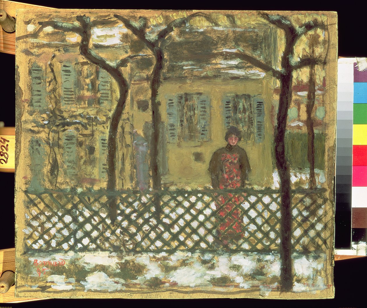 Am Zaun, 1895 von Pierre Bonnard