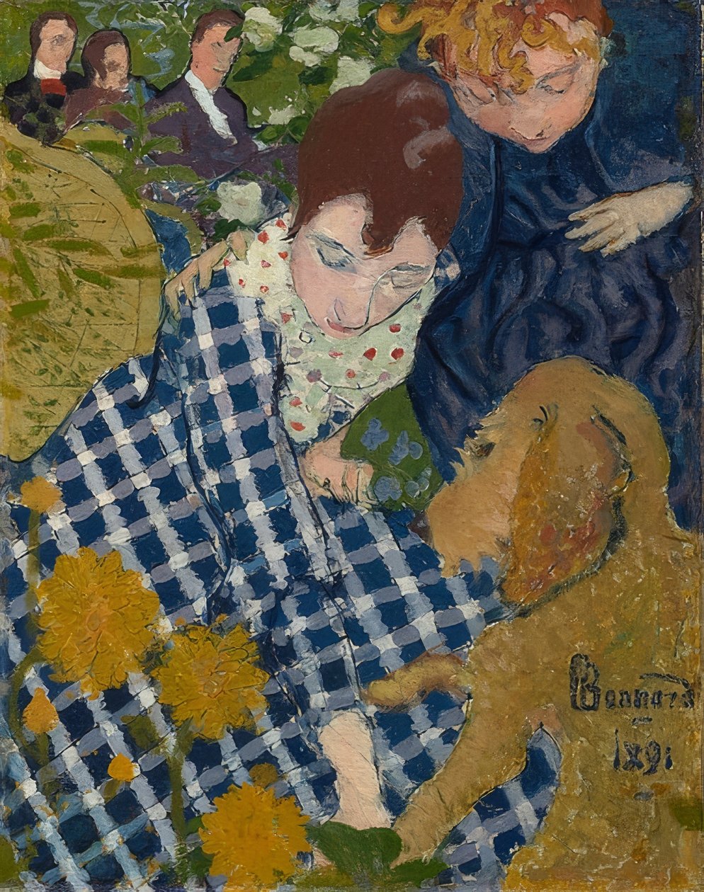 Frau mit Hund. 1891 von Pierre Bonnard