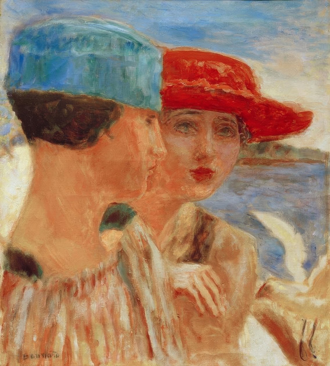 Junge Mädchen mit Möwe von Pierre Bonnard