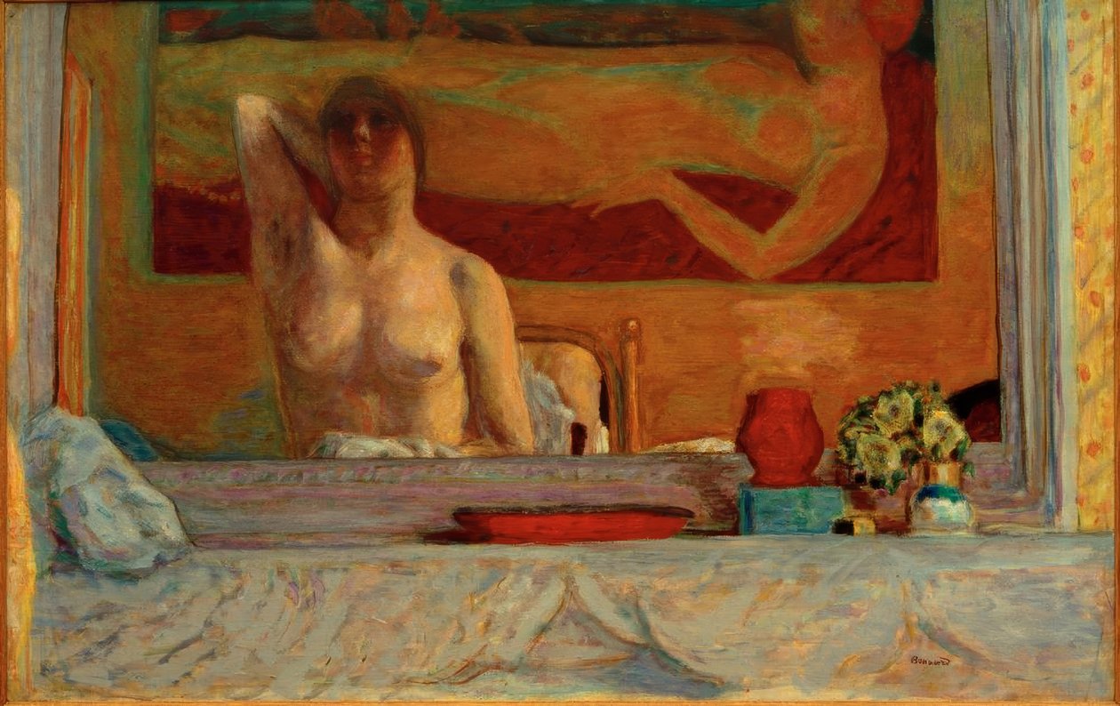 Der Kamin (Frau bei ihrer Toilette) von Pierre Bonnard