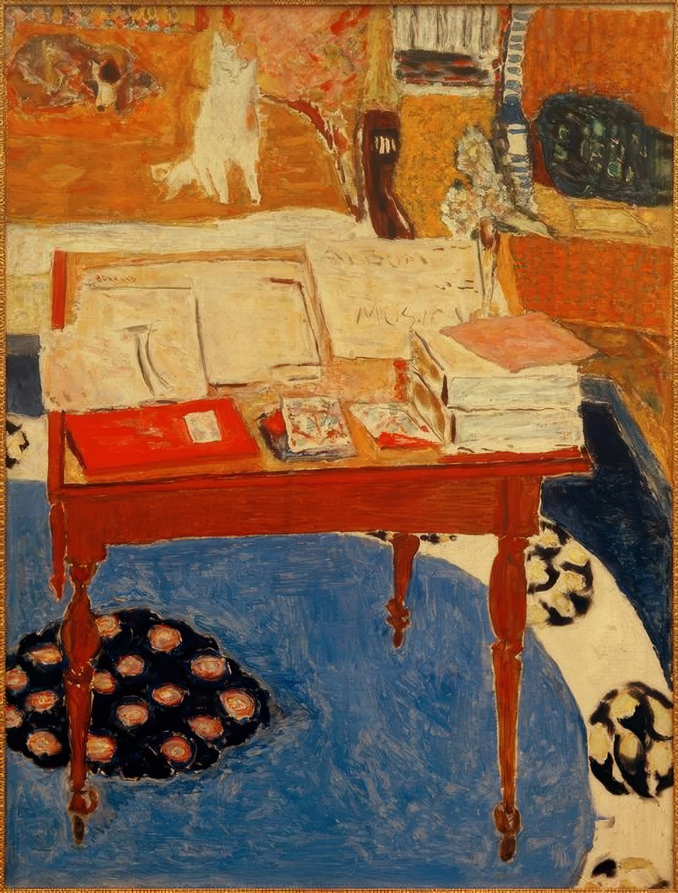 Der Arbeitstisch von Pierre Bonnard