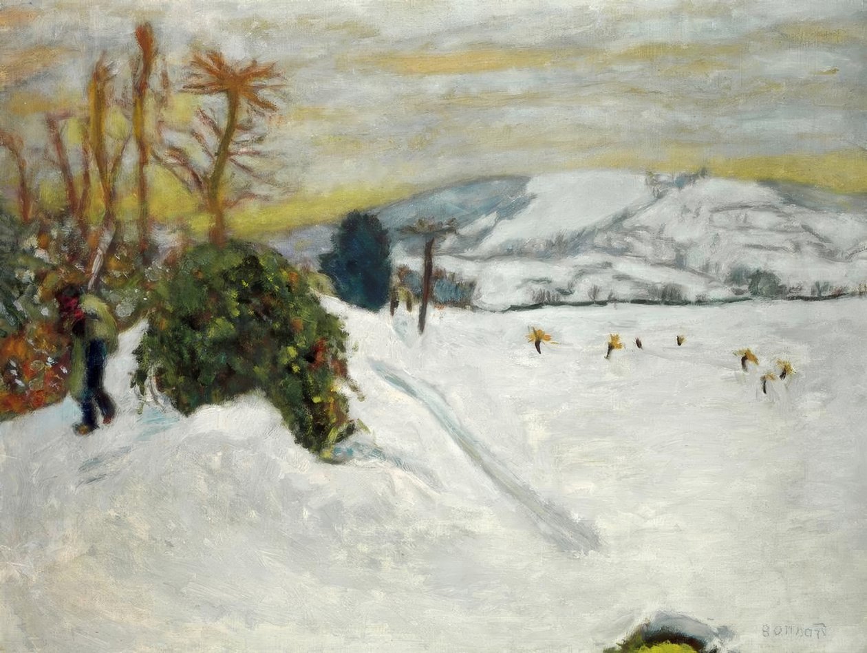 Der Schnee in Grand-Lemps (Schnee in Dauphiné) von Pierre Bonnard