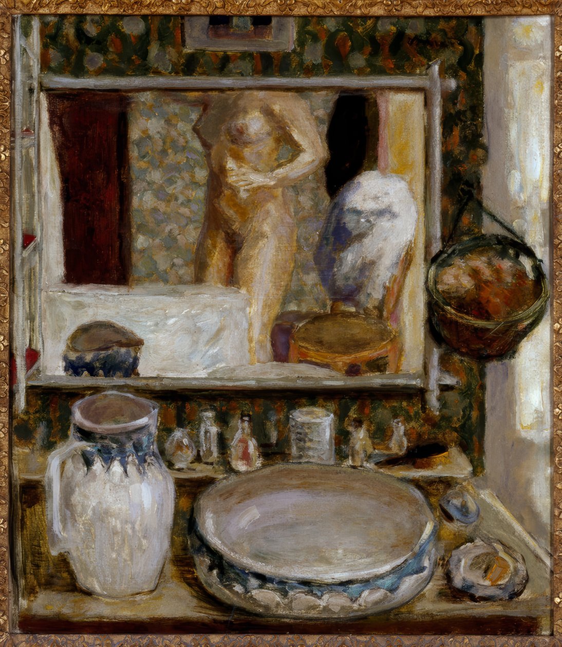 Der Toilettentisch oder der Spiegel von Pierre Bonnard