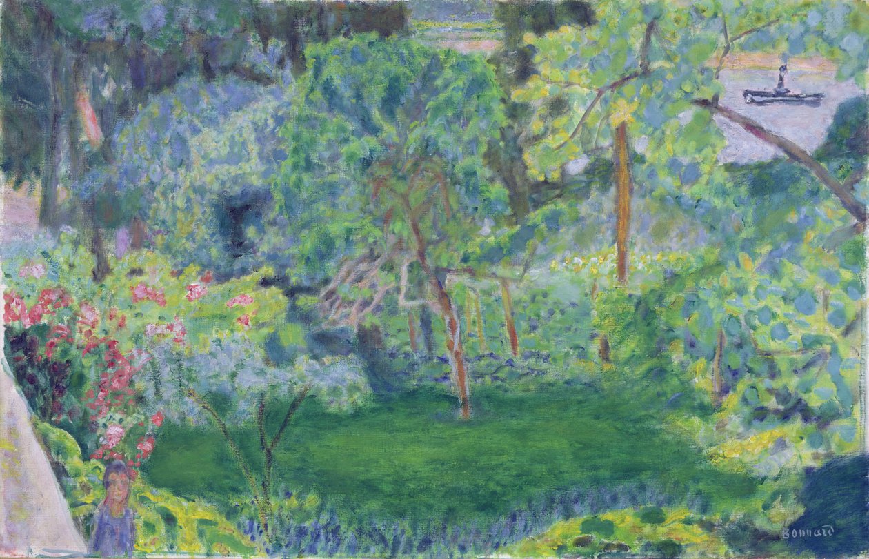 Landschaft mit einem Lastkahn, ca. 1930 von Pierre Bonnard