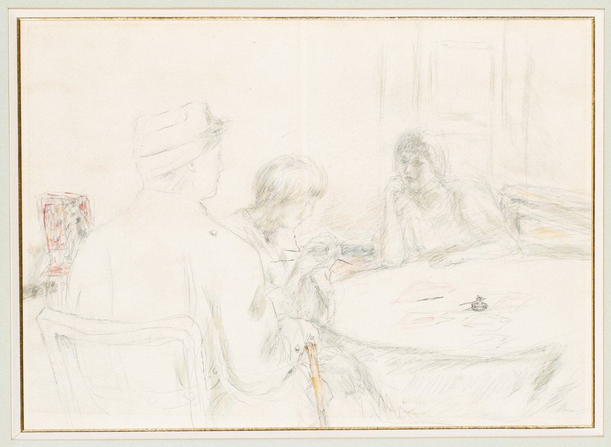 Der Verwundete in seiner Familie von Pierre Bonnard