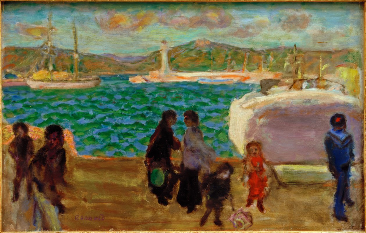 Der neblige Golf (Mistralhimmel) von Pierre Bonnard