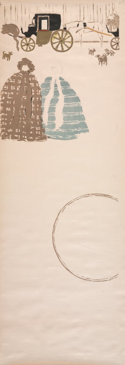 Spaziergang der Kindermädchen, Fries der Kutschen, 1895 von Pierre Bonnard
