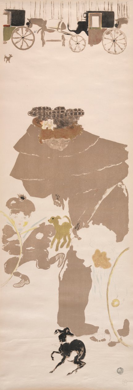 Kindermädchen-Promenade, Fries der Kutschen, 1895 von Pierre Bonnard