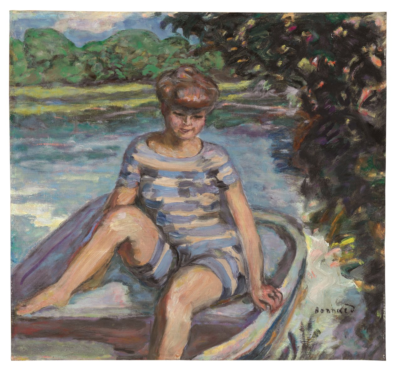 Auf dem Boot von Pierre Bonnard