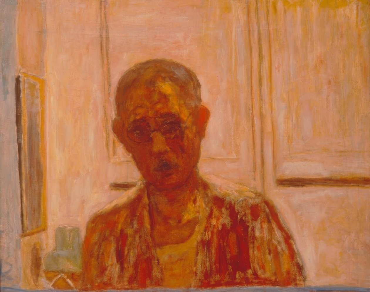 Selbstbildnis im Spiegel von Pierre Bonnard