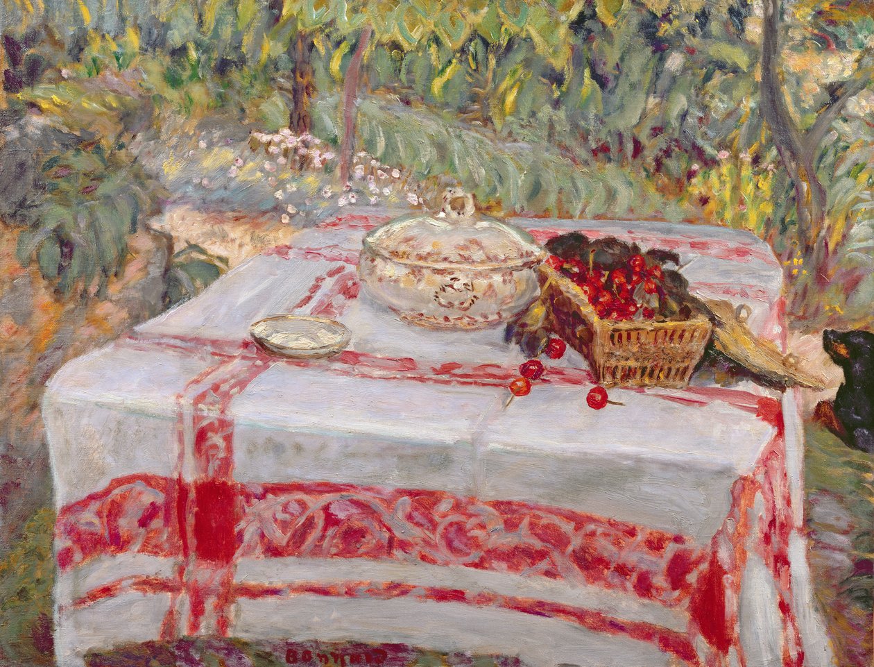 Stillleben mit Tischdecke, ca. 1914 von Pierre Bonnard