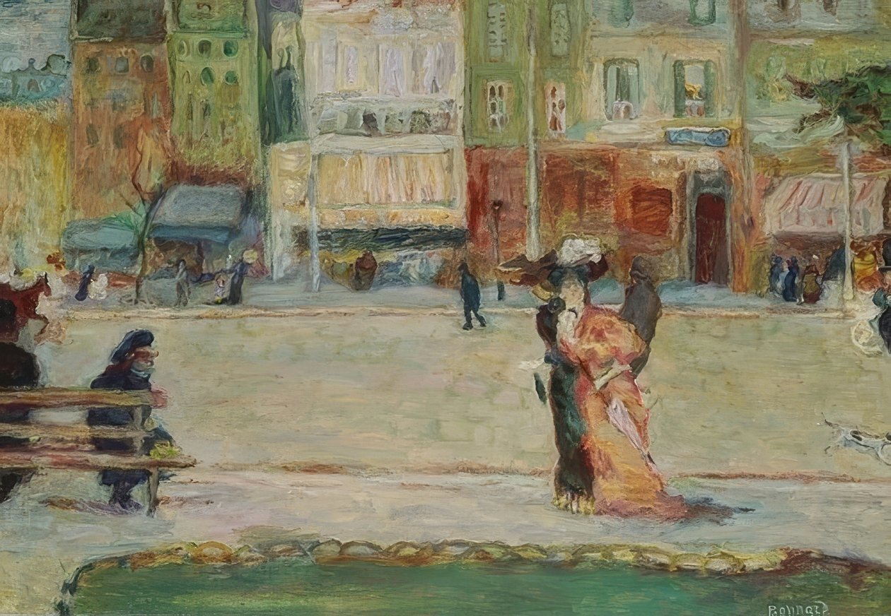 Straßenszene, Avenue Clichy, Paris von Pierre Bonnard