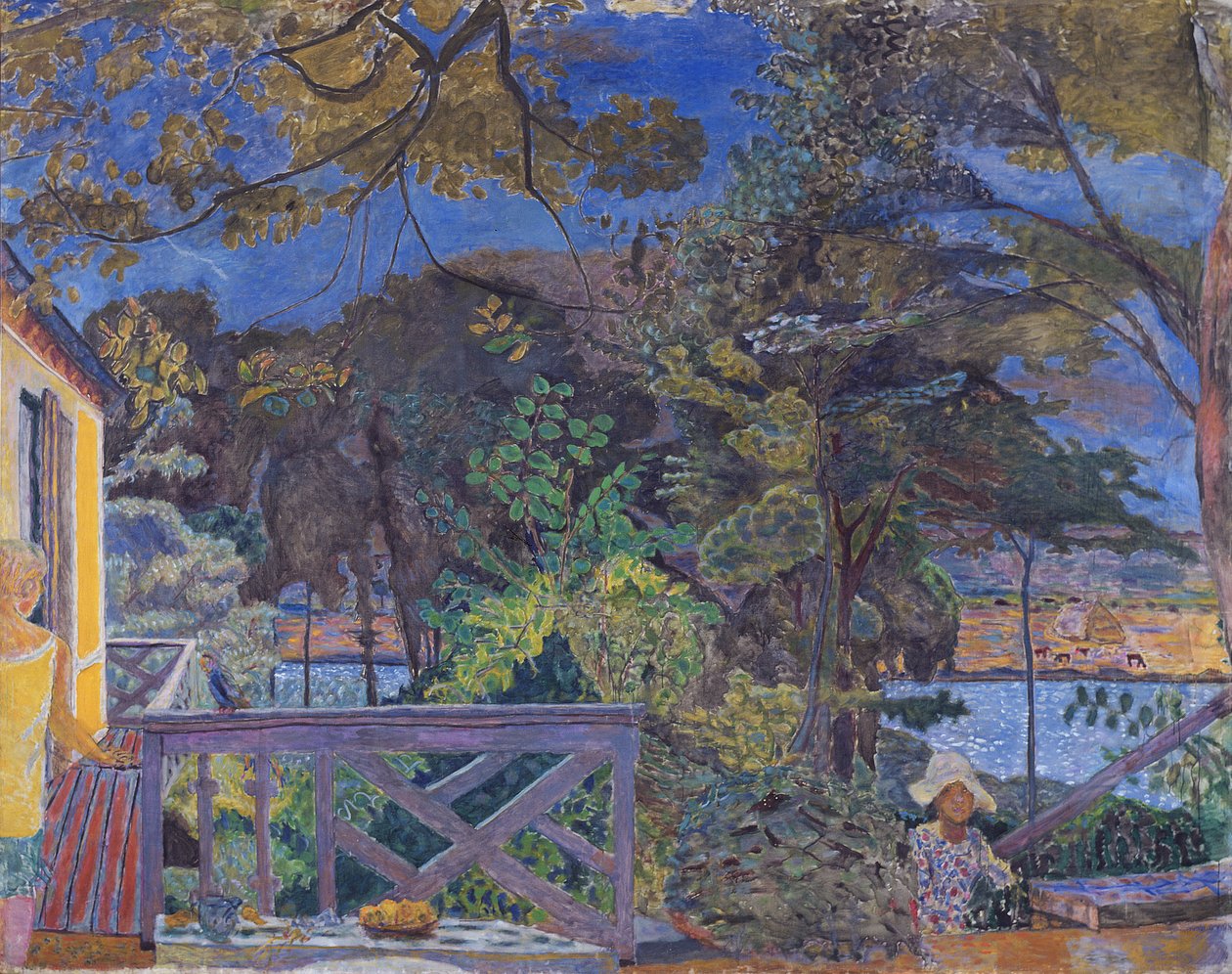 Die Terrasse in Vernon, 1928 von Pierre Bonnard