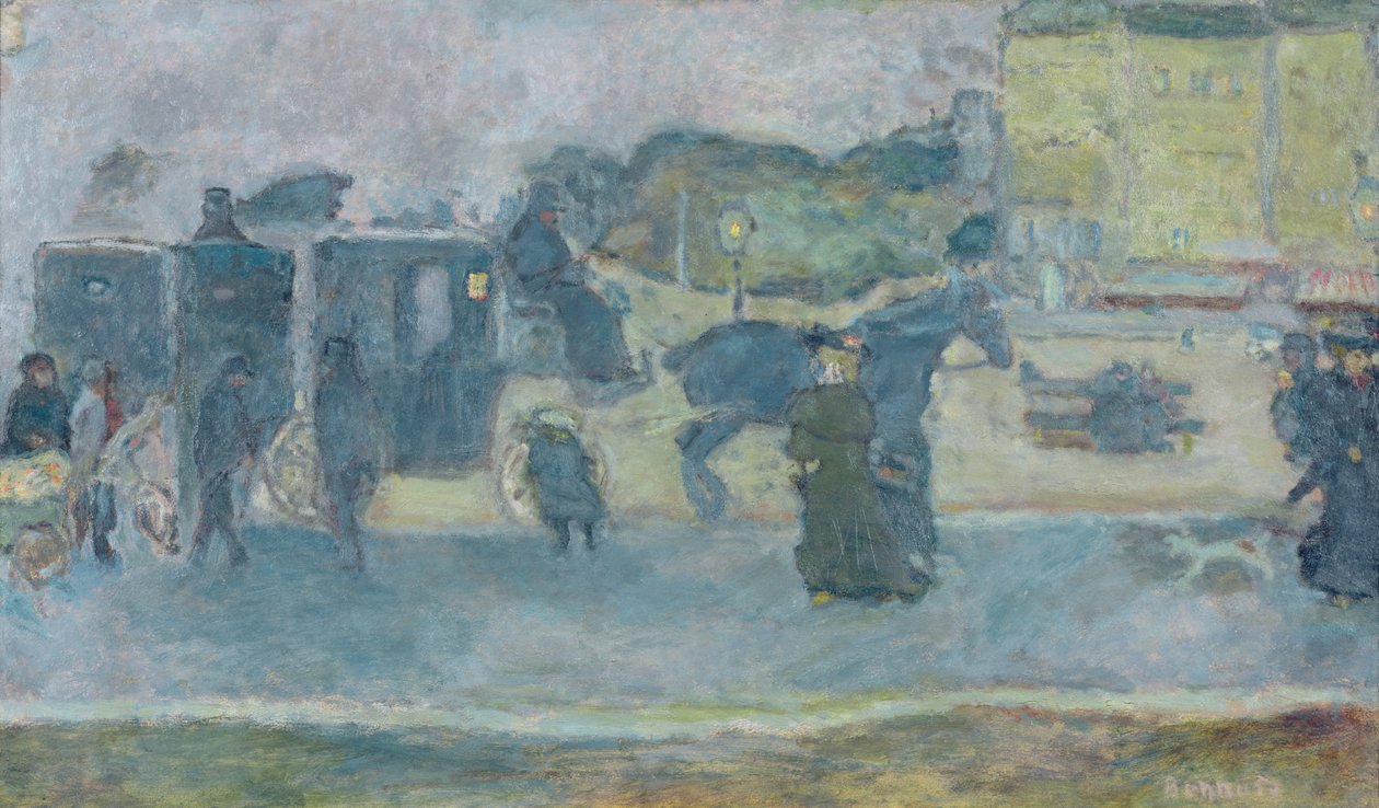 Die zwei Droschken von Pierre Bonnard