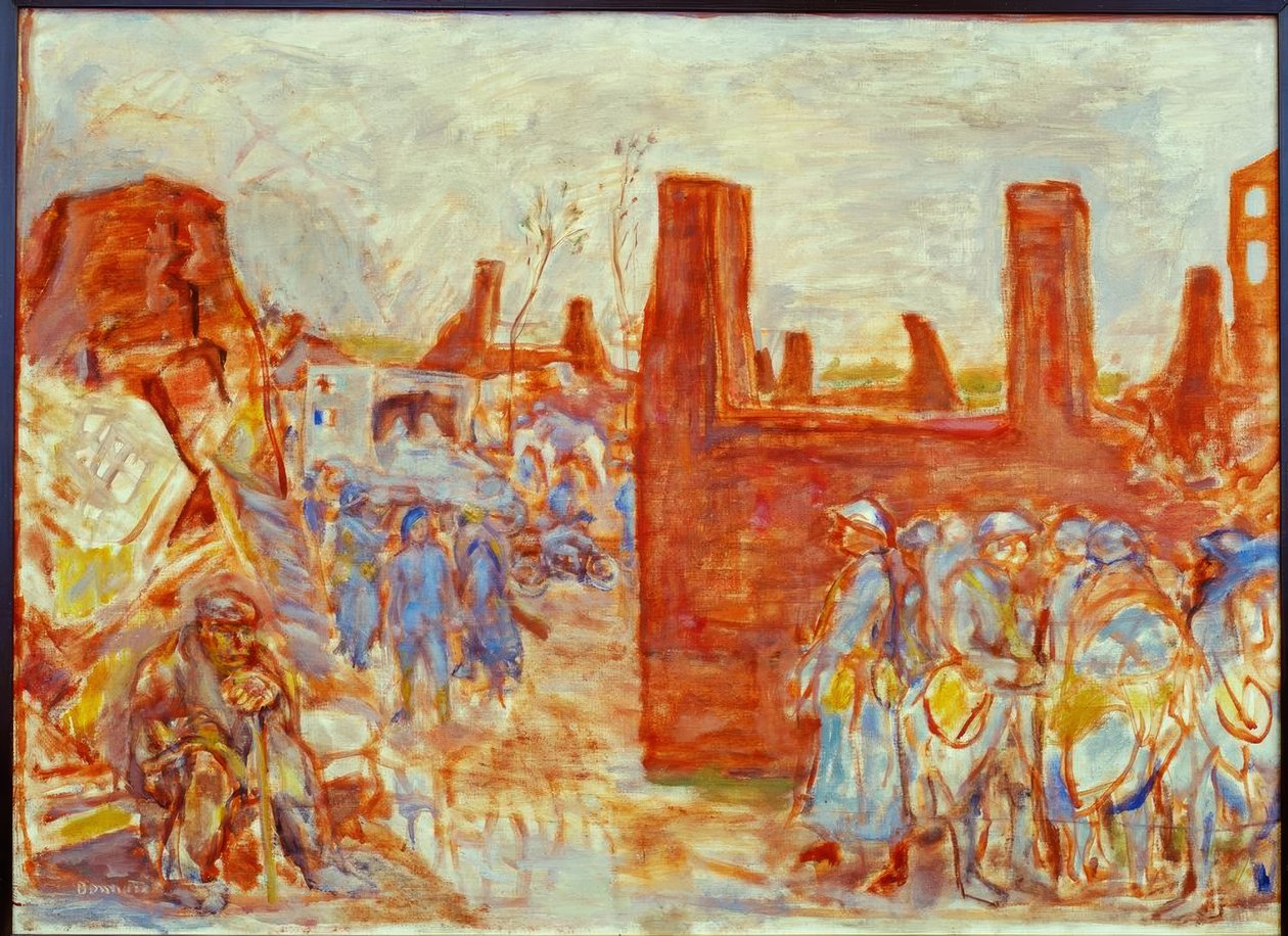 Dorf in Ruinen in der Nähe von Ham von Pierre Bonnard