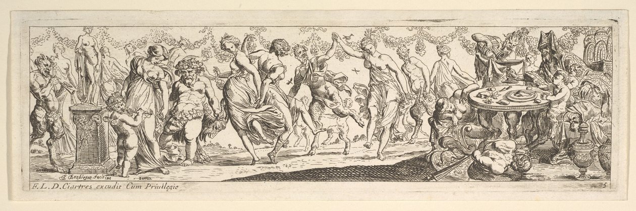 Bacchanal, 1615-1642 von Pierre Brebiette