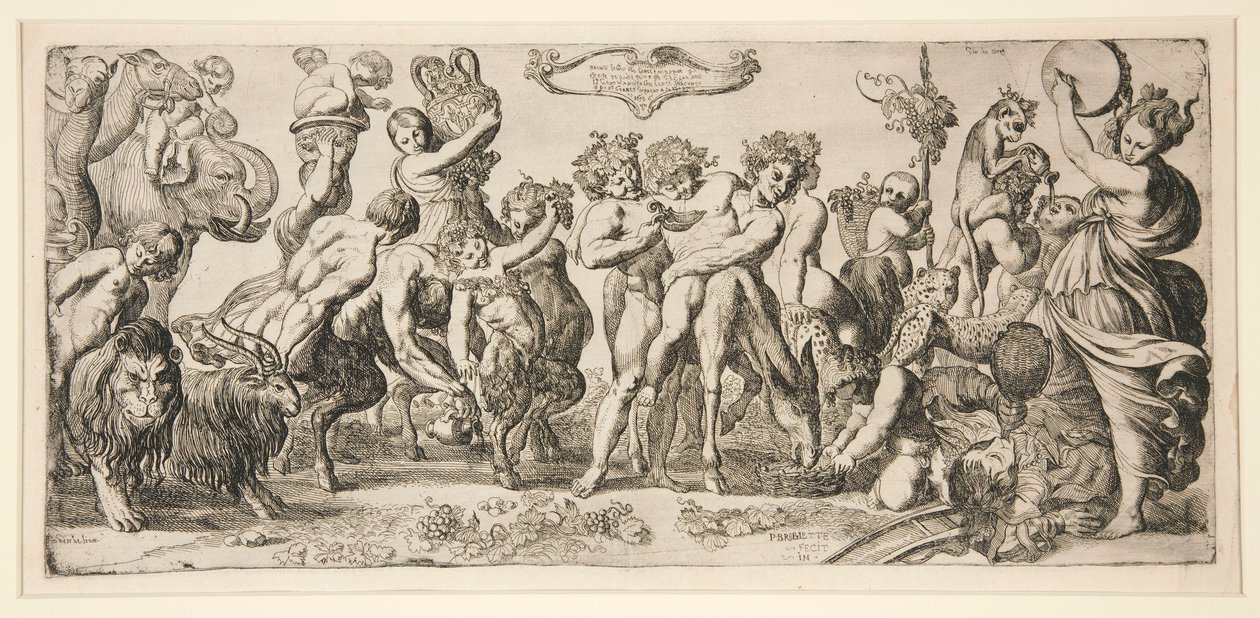 Bacchus und sein Gefolge von Pierre Brebiette