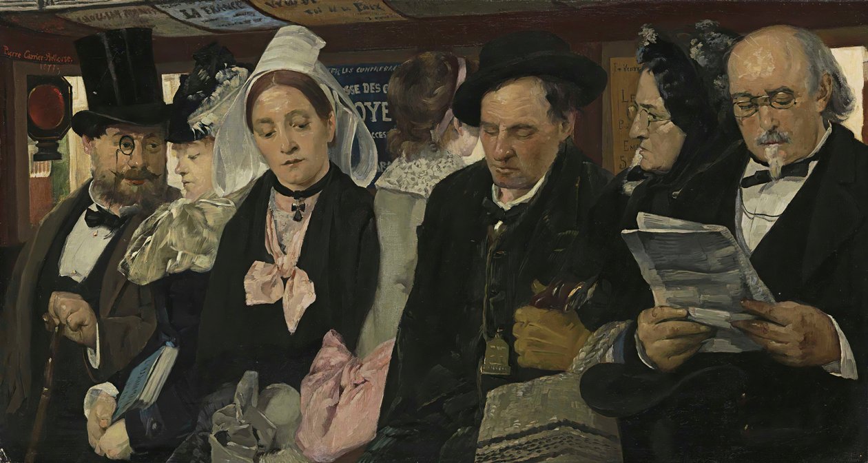 In einem Omnibus von Pierre Carriere Belleuse