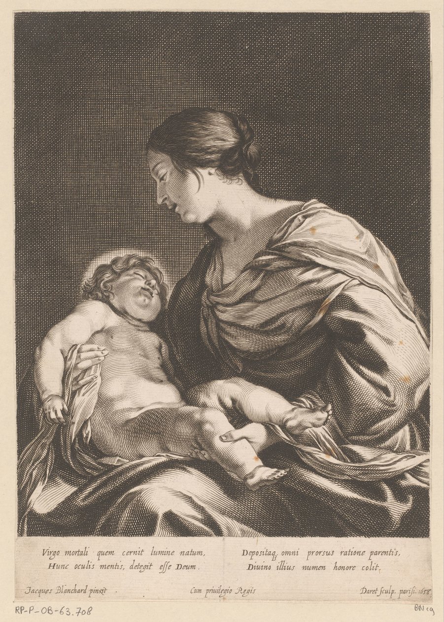 Maria mit Kind von Pierre Daret