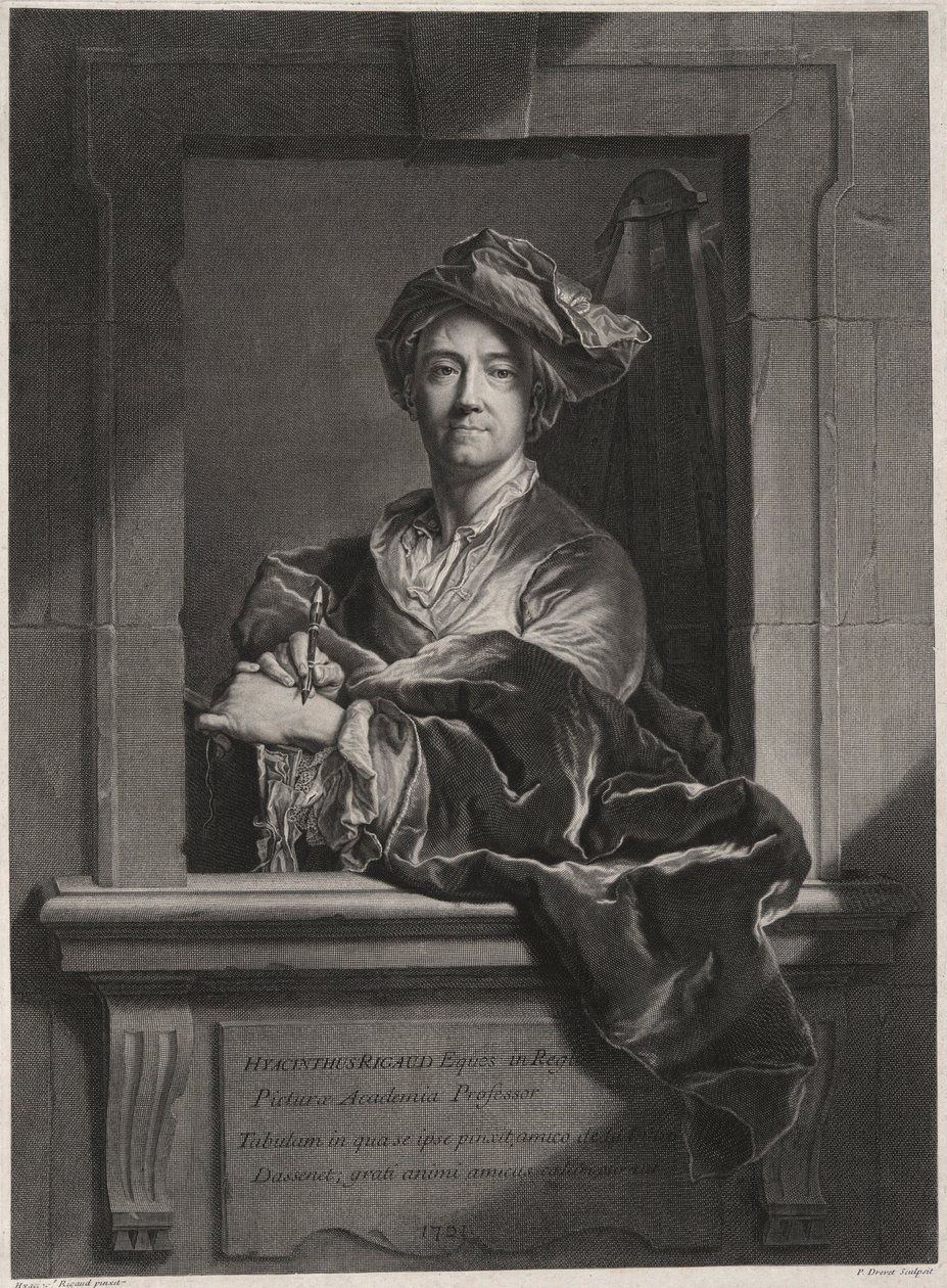 Hyacinthe Rigaud (1659-1743) von Pierre Drevet