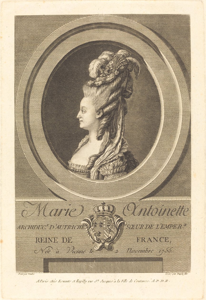 Marie-Antoinette von Pierre Dupin II after Carle Van Loo