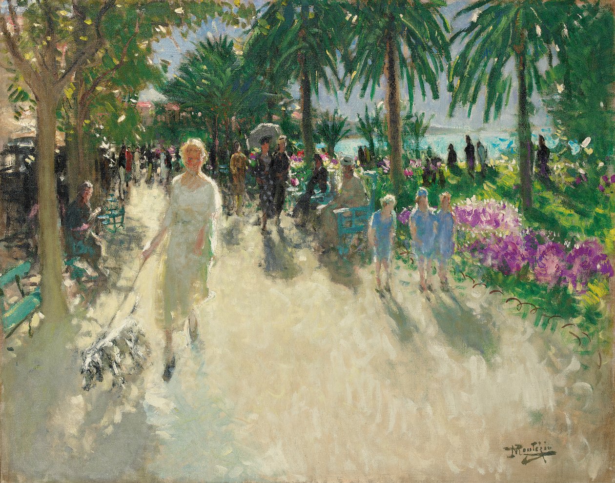 La Croisette, Cannes von Pierre Eugene Montezin