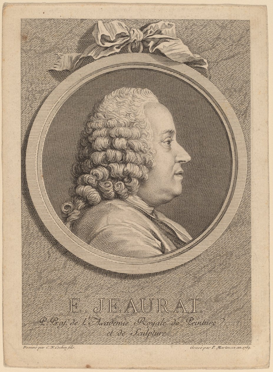 Edme-Sébastien Jeaurat von Pierre Francois Martenasie after Charles Nicolas Cochin II