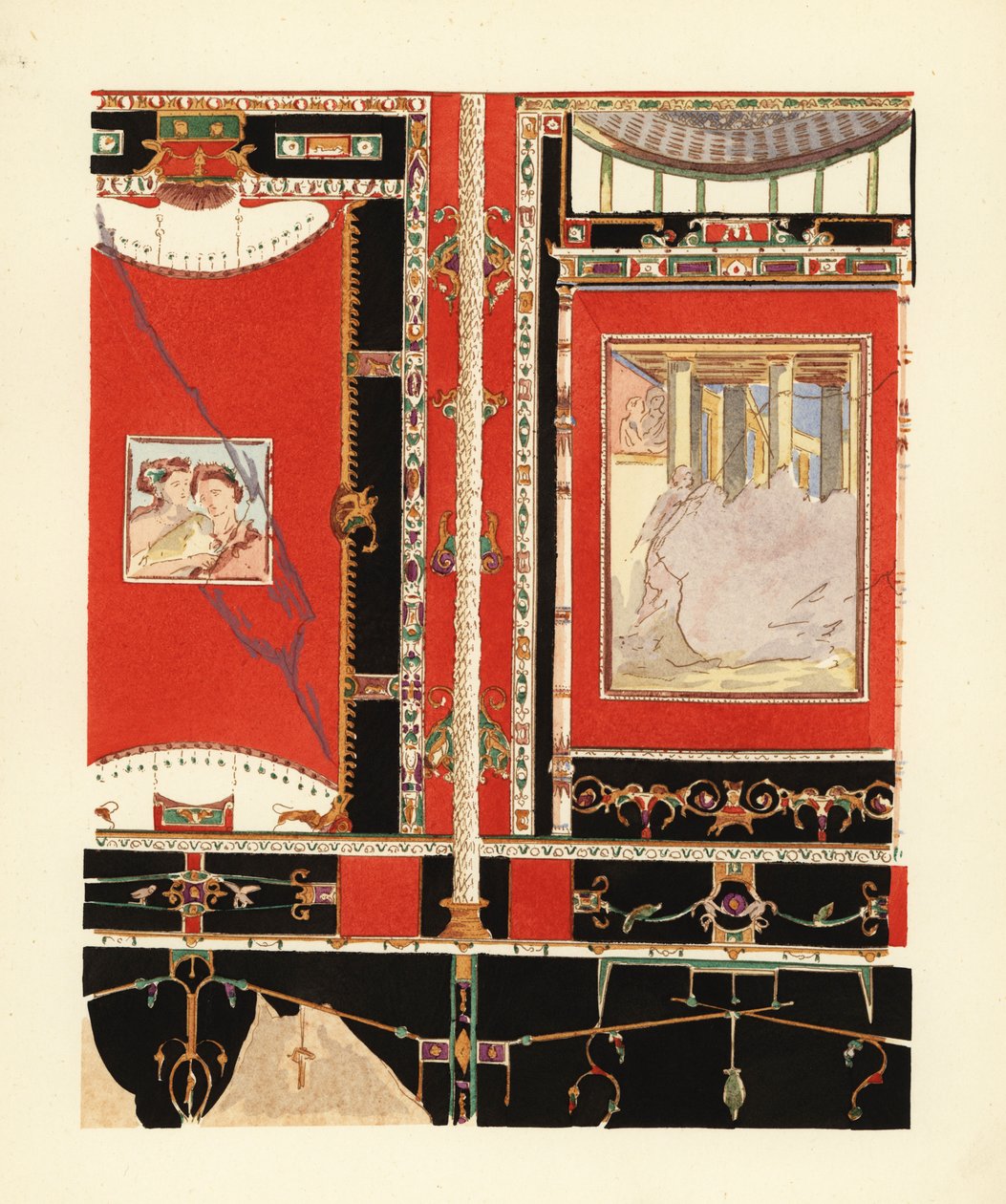Tablinum im Haus von L von Pierre Gusman