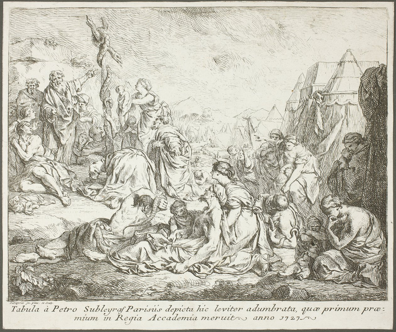 Die eherne Schlange des Moses von Pierre Hubert Subleyras