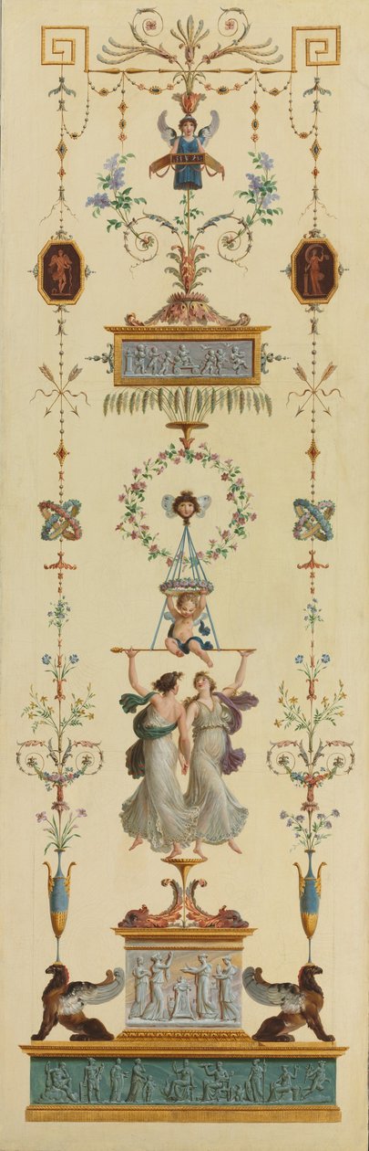 Dekoratives Panel von Pierre II Rousseau